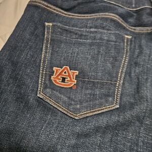 AUBURN TIGERS Denim Shorts 12 Collegiate South Game Day Orange Blue